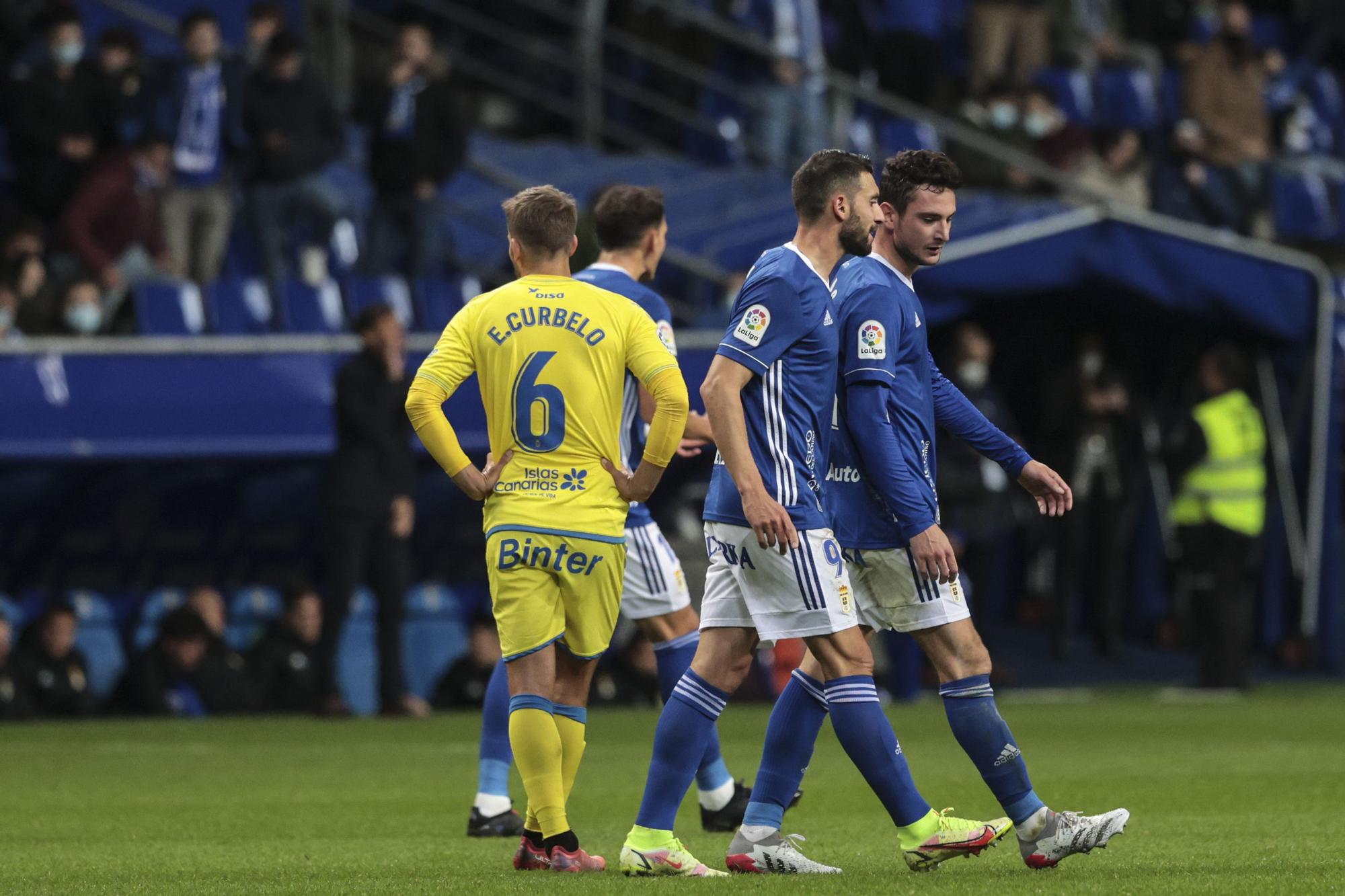 En imágenes: así fue el empate entre el Real Oviedo y Las Palmas