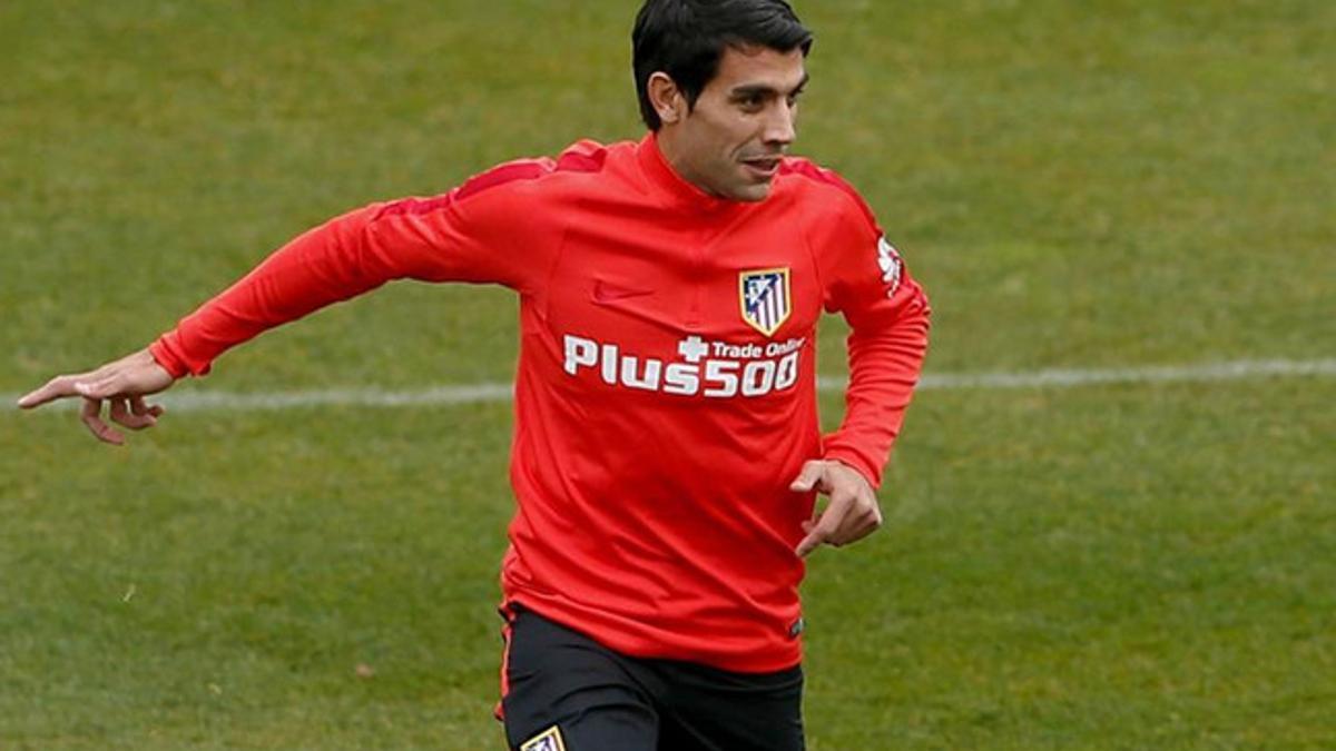 Augusto Fernández se ejercitó como nuevo jugador del Atlético