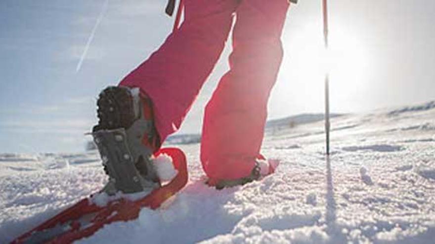 Raquetas, alternativa a los esquís para la nieve