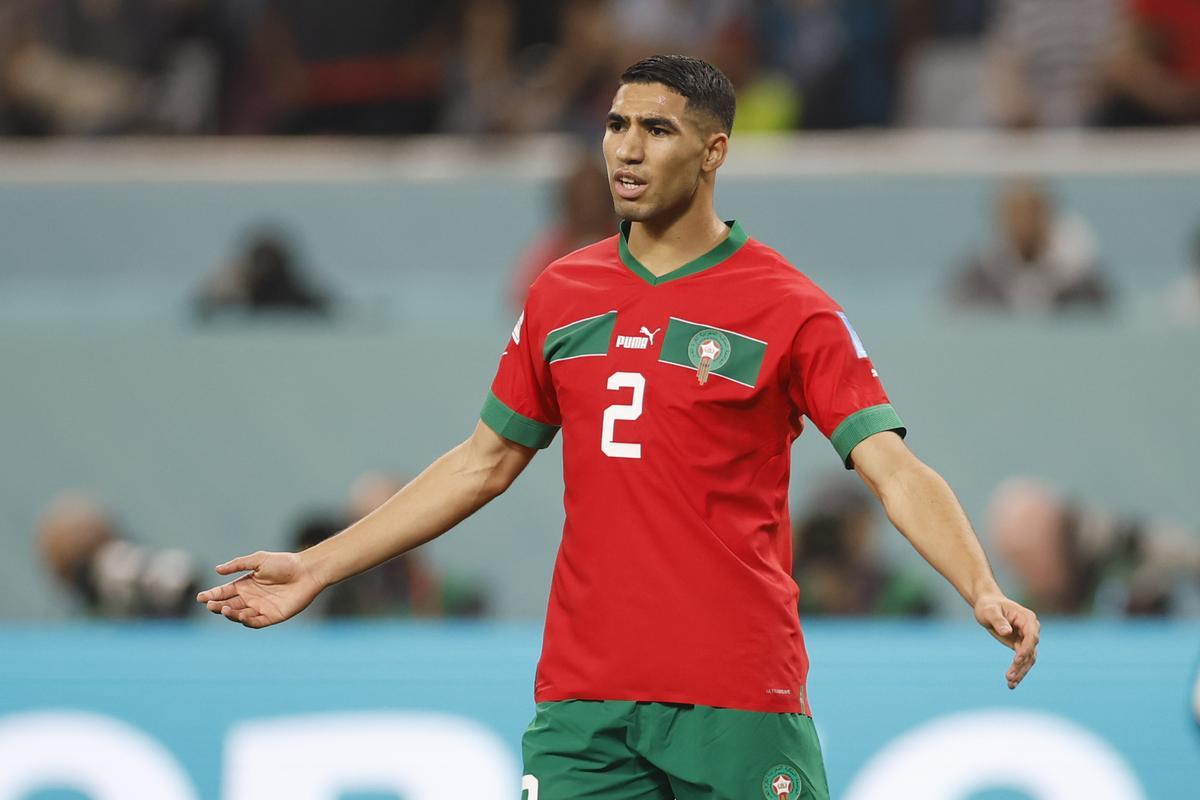 El jugador Achraf Hakimi de Marruecos en una foto de archivo. EFE/ Alberto Estevez