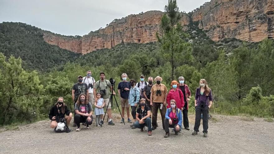 La sociedad ornitológica estudia las aves  de los Serranos