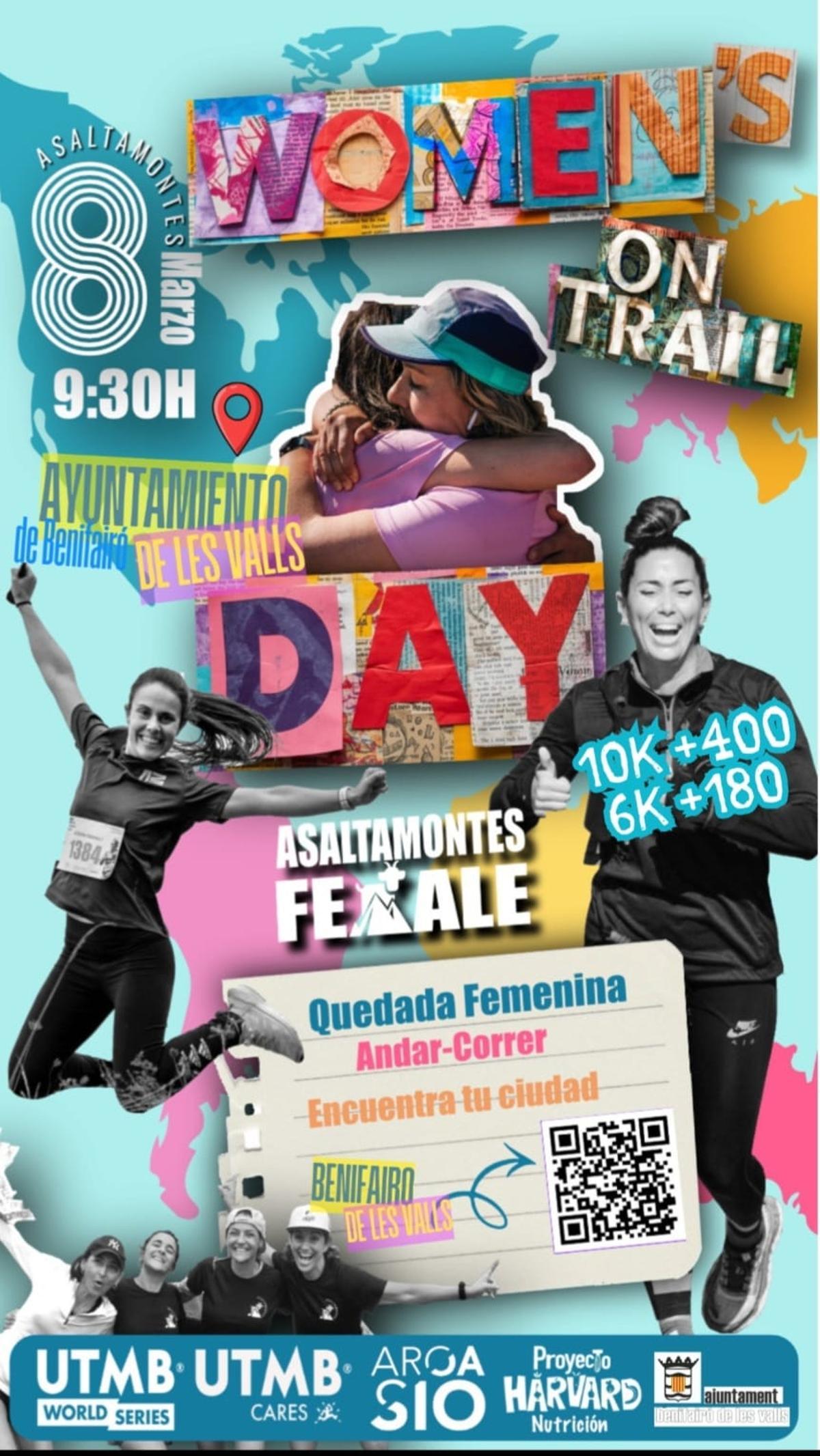 Cartel de la quedada femenina.