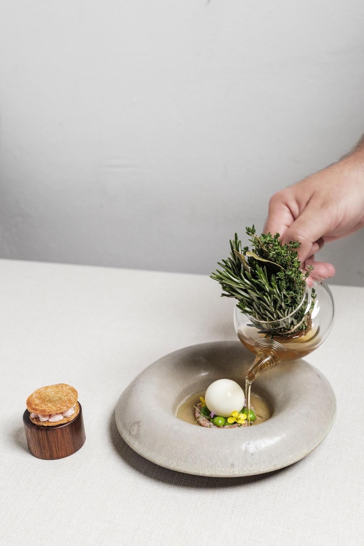 Queso Gbejna de la granja Ta’ Zeppi en el restaurante noni