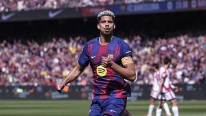 Ronald Araujo of FC Barcelona celebrates a goal during the Spanish league, LaLiga EA Sports, football match played between FC Barcelona and Rayo Vallecano at Spotify Camp Nou stadium on March 22, 2026 in Barcelona, Spain. AFP7 22/03/2026 ONLY FOR USE IN SPAIN. Javier Borrego / AFP7 / Europa Press;2026;SPORT;ZSPORT;SOCCER;ZSOCCER;FC Barcelona v Rayo Vallecano - LaLiga EA Sports;