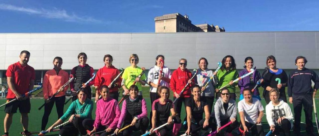 Equipo formado por las madres de jugadores de hockey.