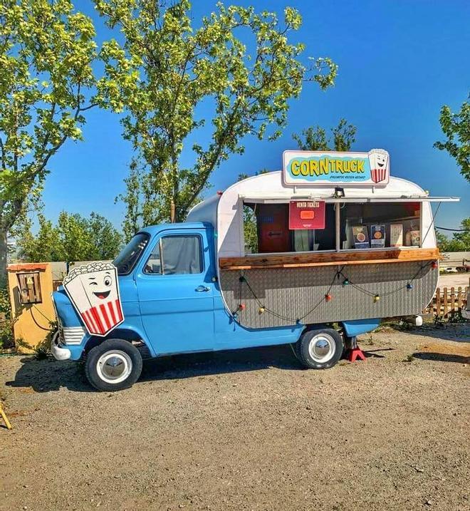 Puesto de palomitas de Autocine Madrid RACE