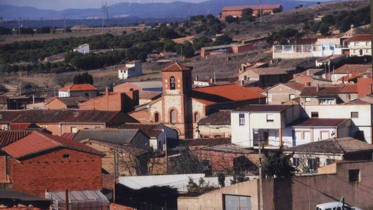Vista del núcleo urbano de Granja de Moreruela.