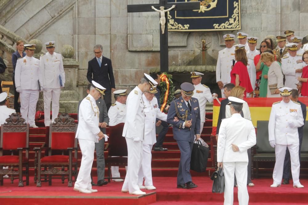 Felipe VI y el Rey Emérito, en Marín