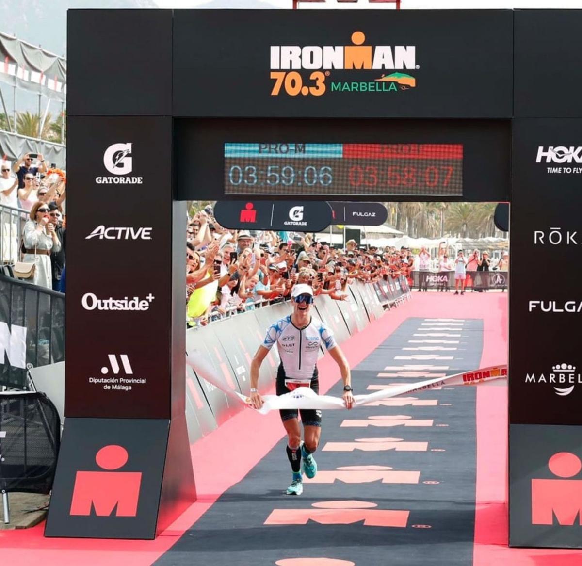 Christophe de Keyser, ganador del Ironman 70.3 de Marbella.