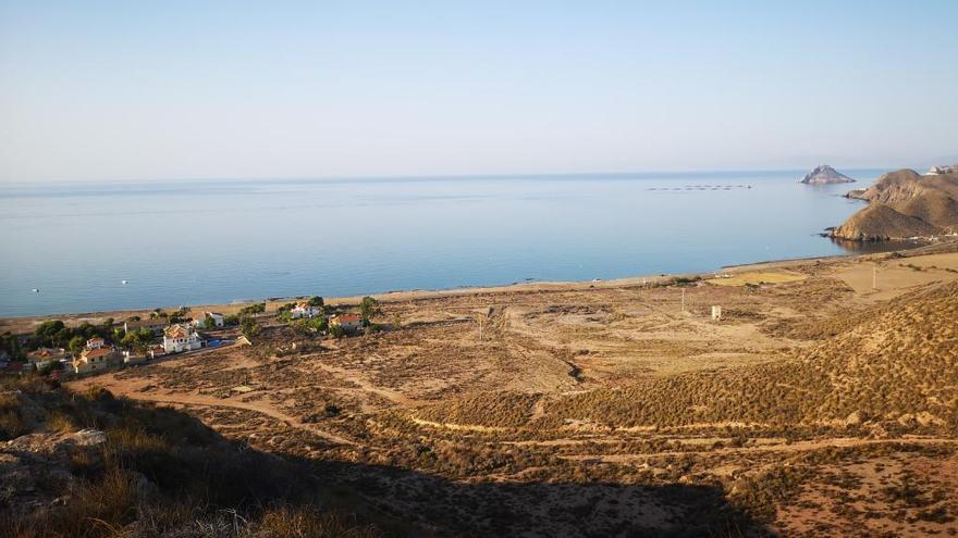 Imagen de la playa de La Cola de Águilas en su estado actual.