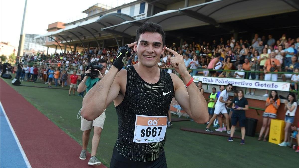 Bruno Hortelano, en la última carrera que disputó hace un año en Getafe