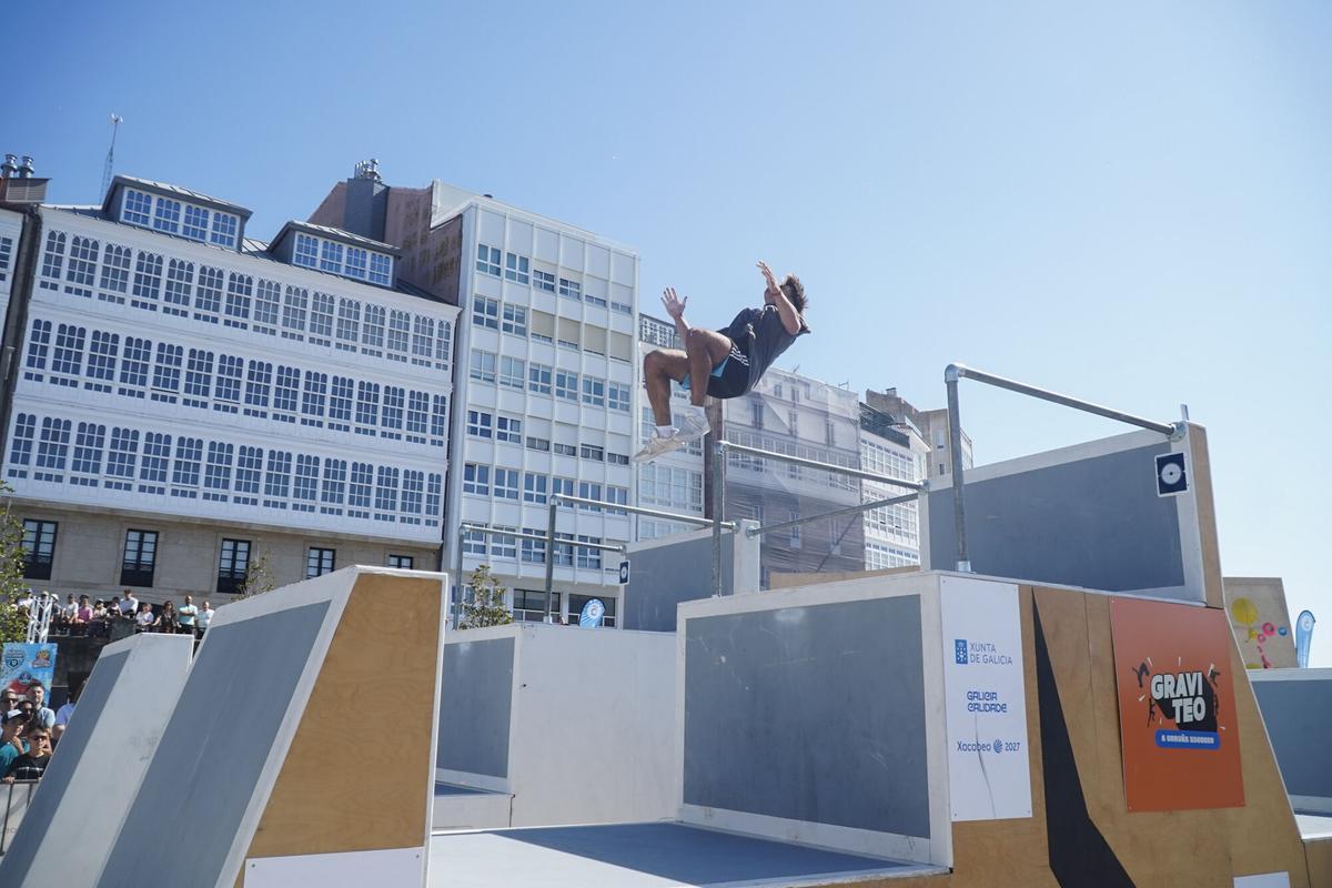 Finales de Freestyle de parkour de GRAVITEO A Coruña Xacobeo