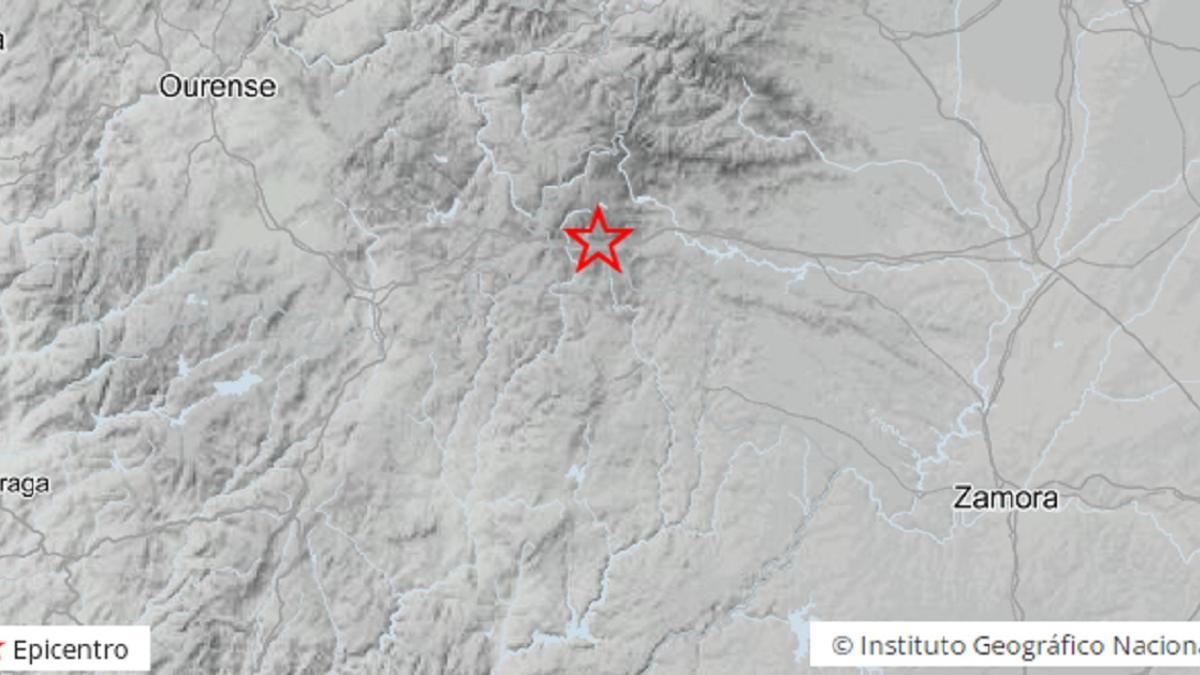 Mapa del lugar exacto del terremoto.