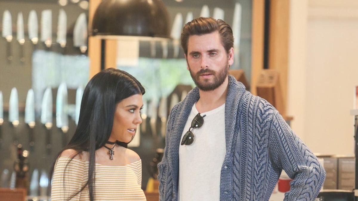 Scott Disick y Kourtney Kardashian en febrero de 2016