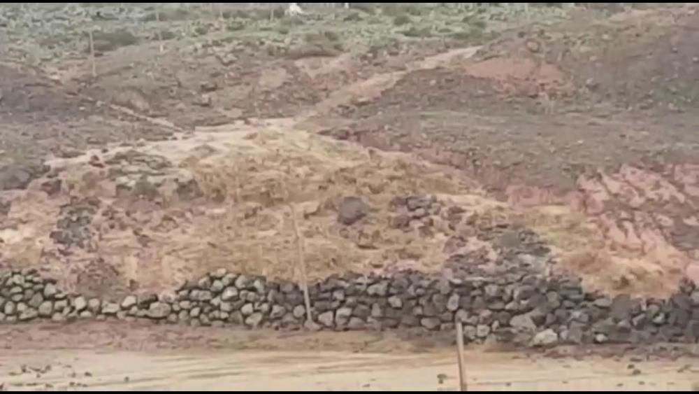 Lluvia en Las Cañadas de Recia