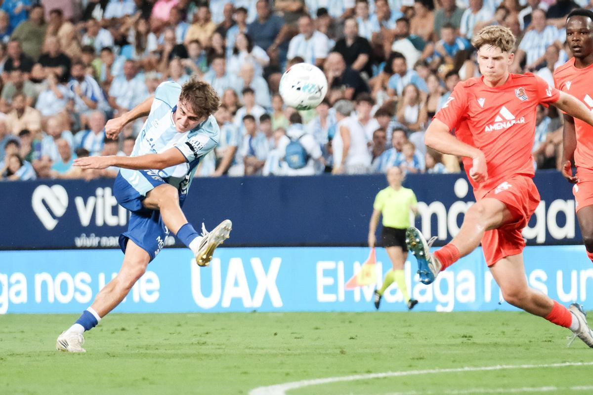 El Málaga CF se enfrenta al Real Sociedad B en el Estadio de la Rosaleda
