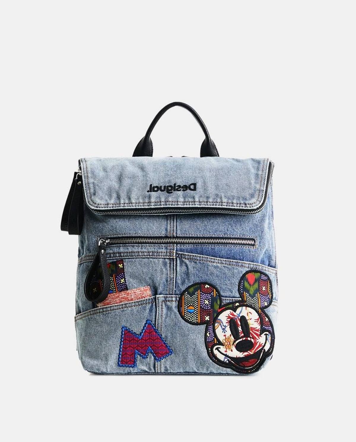 Mochila M. Christian Lacroix multicolor con patch Mickey Mouse de Desigual