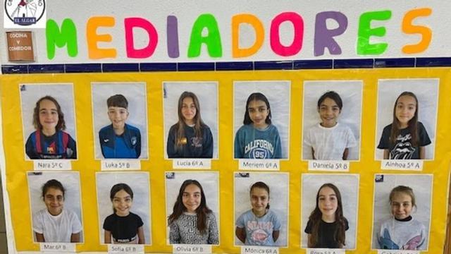 Los mediadores de quinto y sexo curso en el CEIP San Isidoro.  | L.O,.