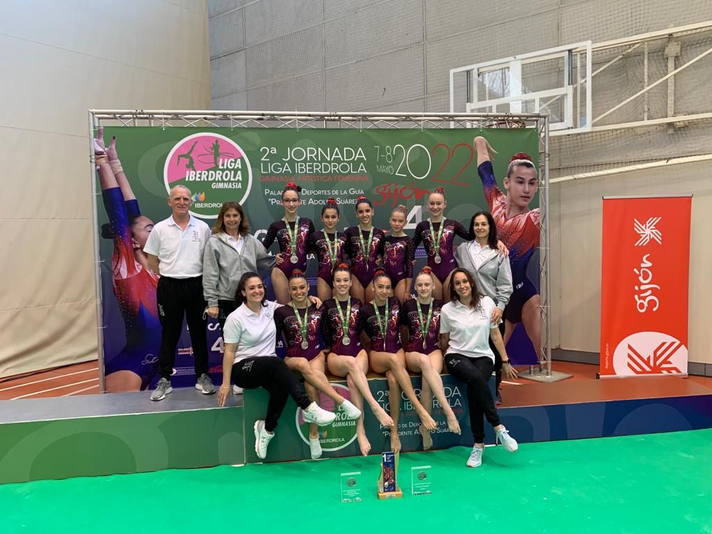 Segunda fase de la Liga Iberdrola de gimnasia artística en Gijón