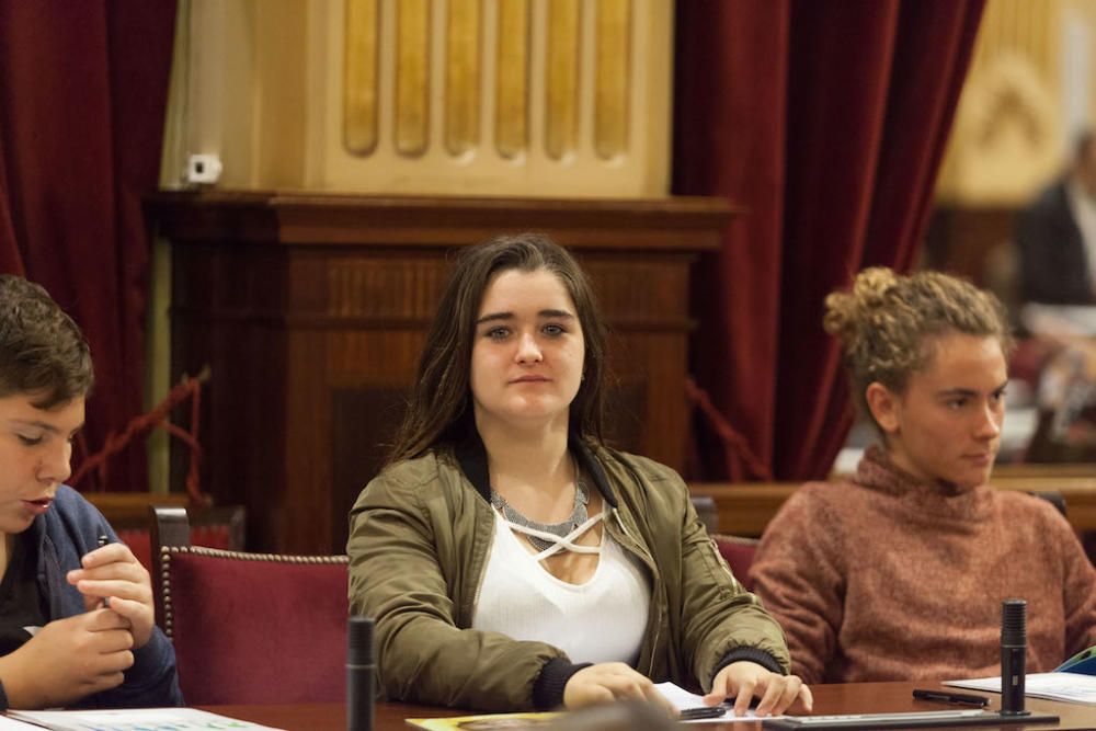 Los más jóvenes 'toman' el Parlament para luchar contra el cambio climático