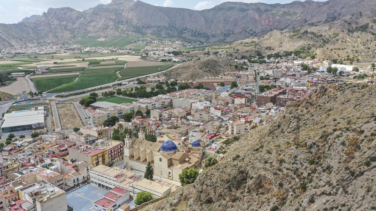 Vista aérea de Orihuela.