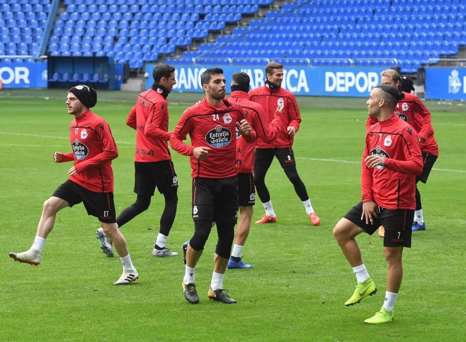 Entrenamiento en Riazor (20/12/18)