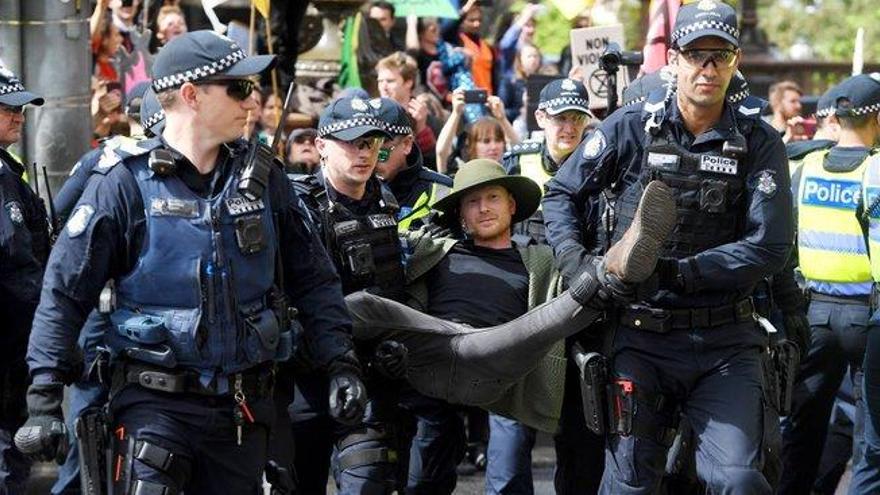 Australia: Al menos 47 detenidos por protestar por la inacción ante la crisis climática