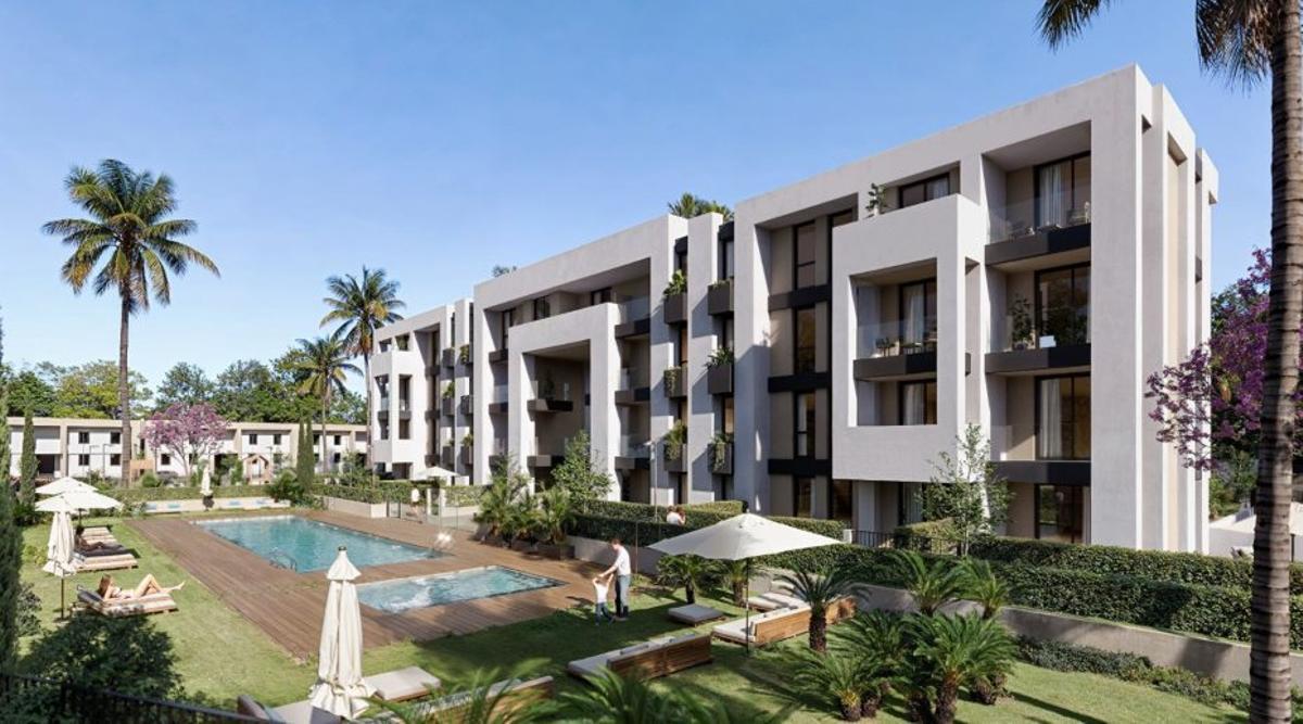 Recreación de las viviendas protegidas en Marbella.