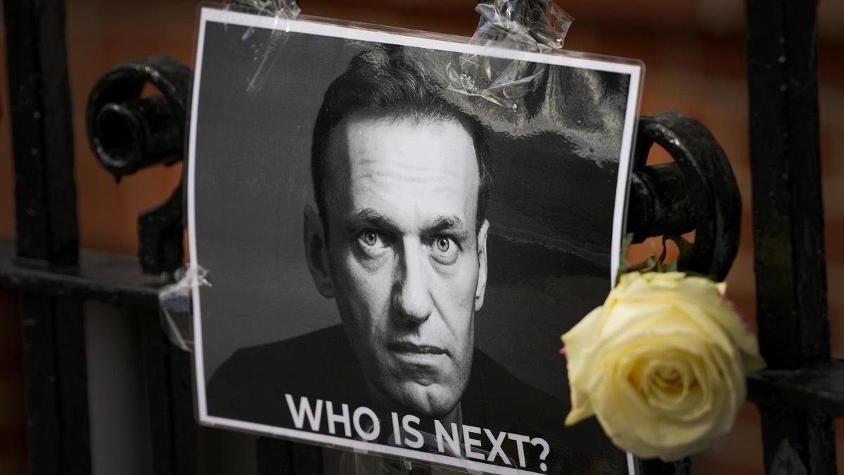 Tributo en memoria de Alexei Navalni en Londres