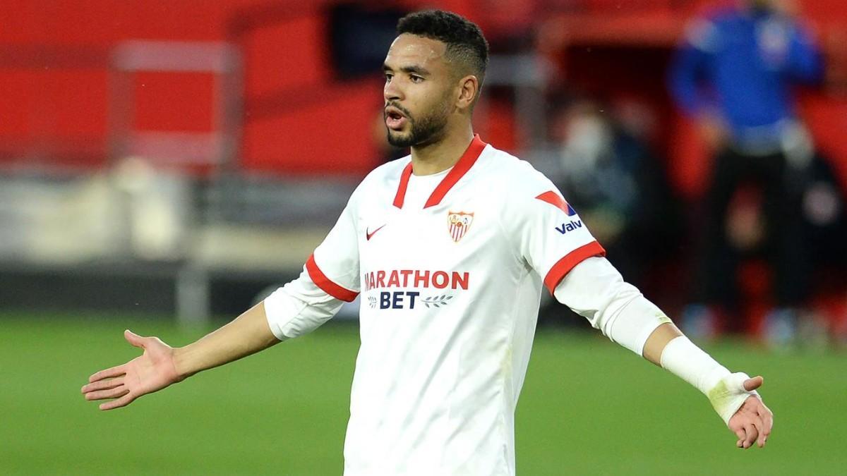 En-Nesyri, durante el partido ante el Elche