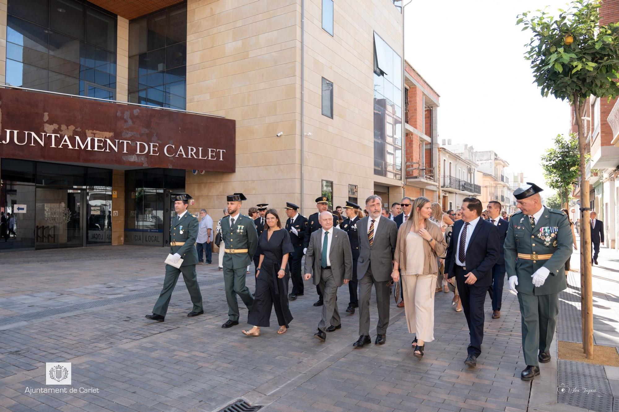 La Ribera se vuelca con la Guardia Civil el día de su patrona