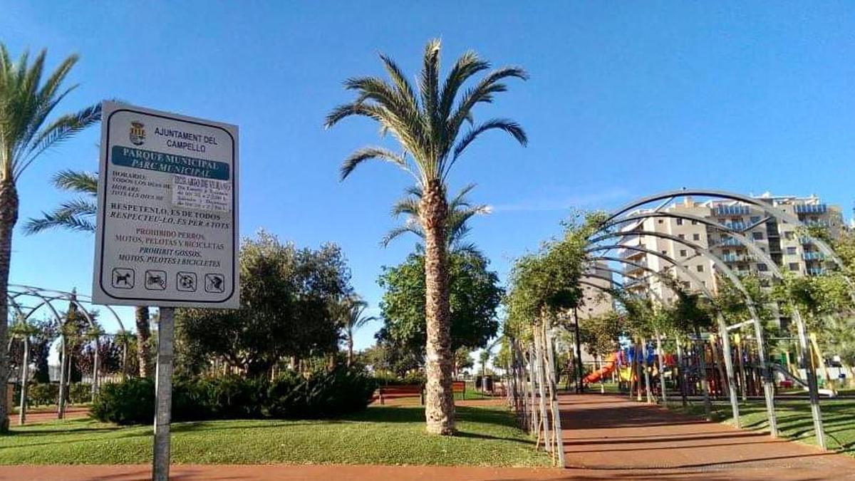 Parque Municipal de El Campello, en una imagen de archivo.