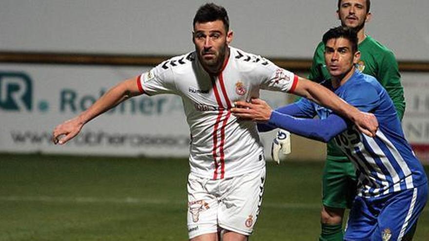 Benja, en un partido ante la Ponferradina