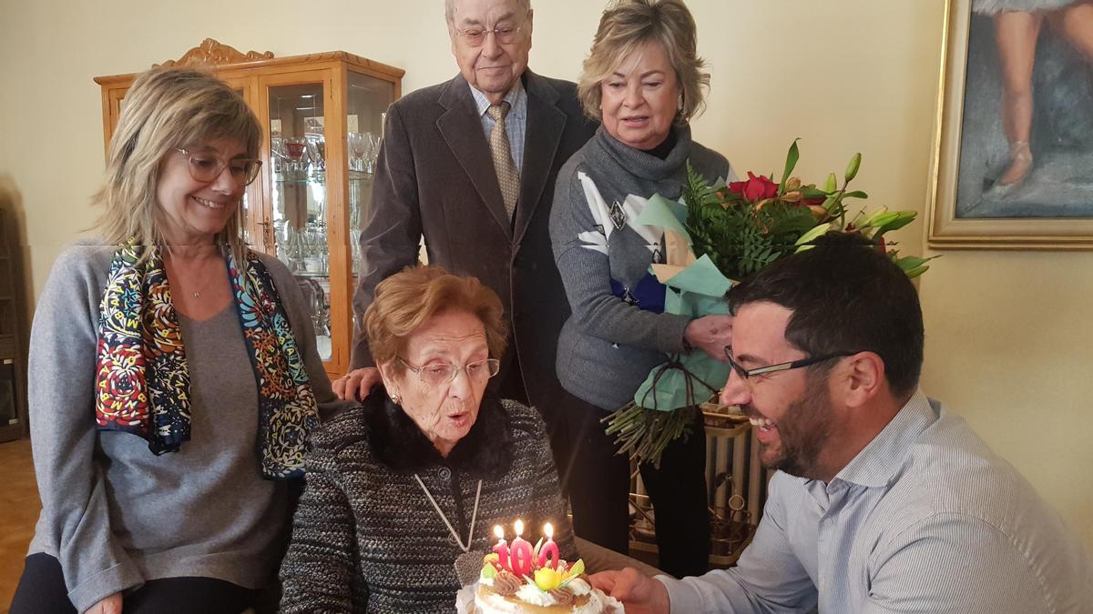 L’acte de celebració dels cent anys de Maria Miralles