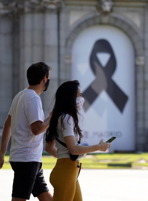 Primer día del luto oficial más largo de la democracia