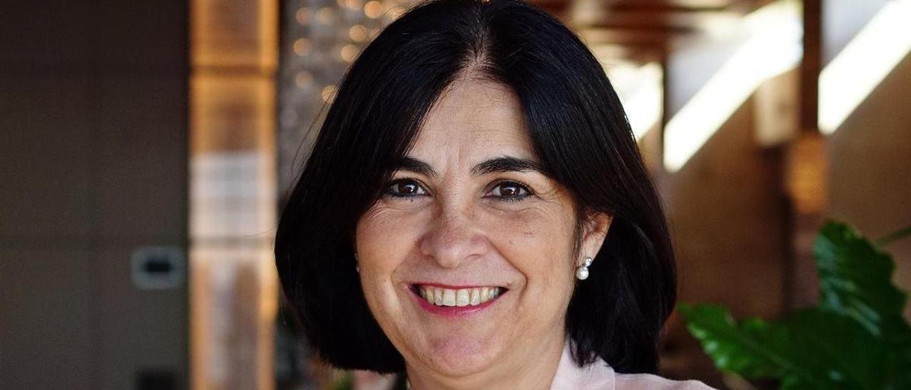 La  ministra de Sanidad, Carolina Darias, esta semana en Tel Aviv.