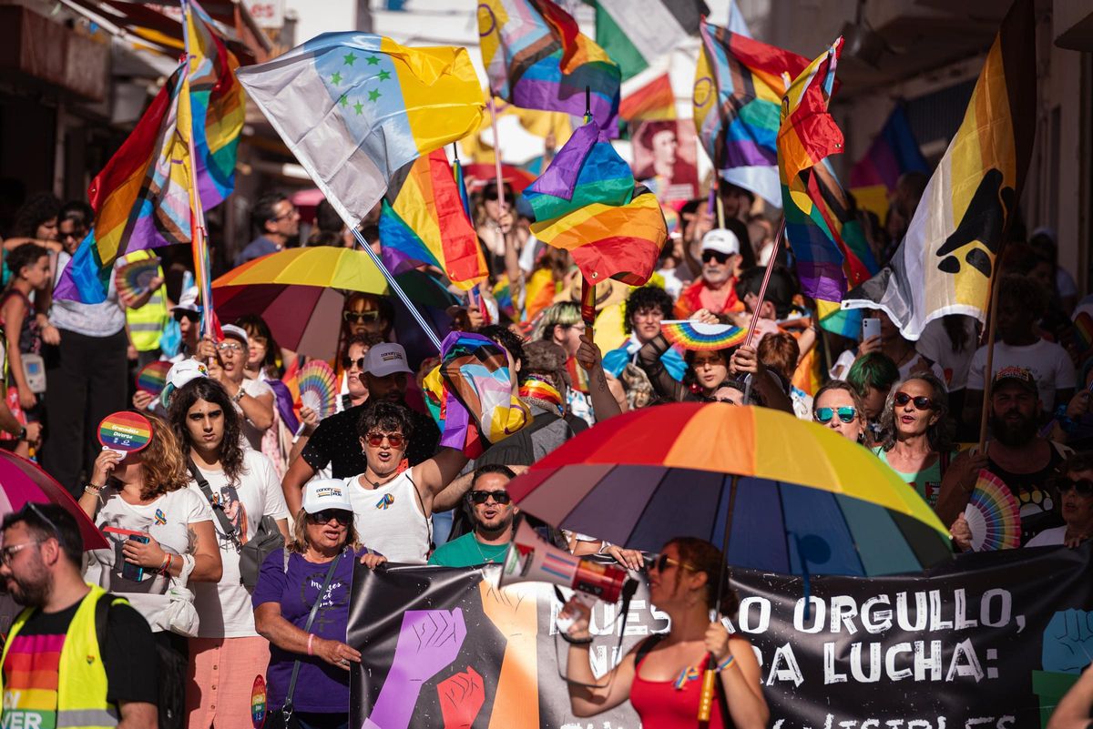 Manifestation for Pride last year in El Médano