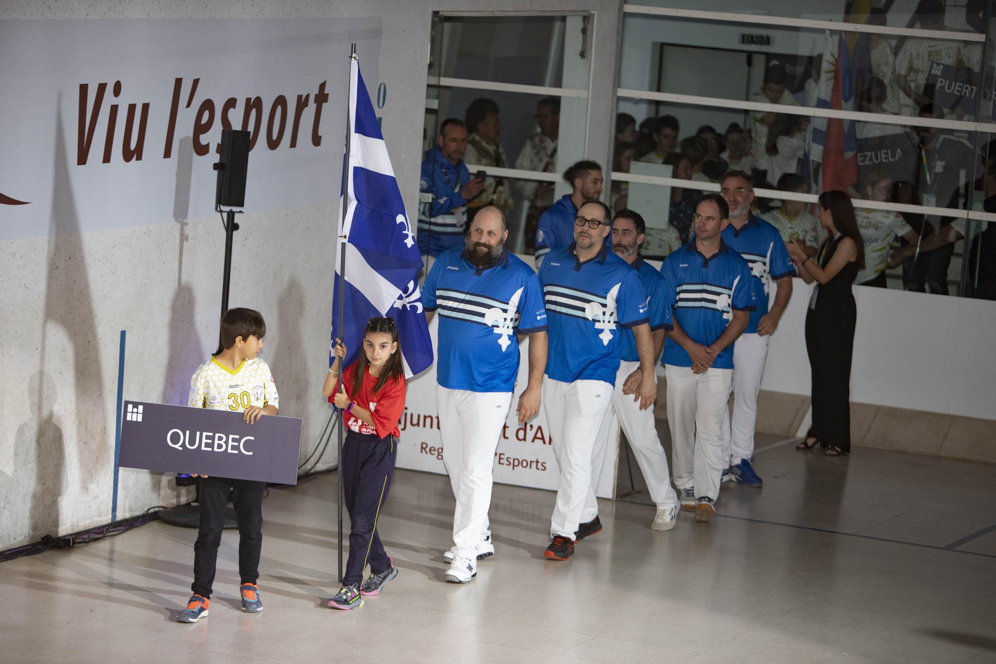 Las mejores imágenes de la gala inaugural del Mundial de Pilota de Alzira