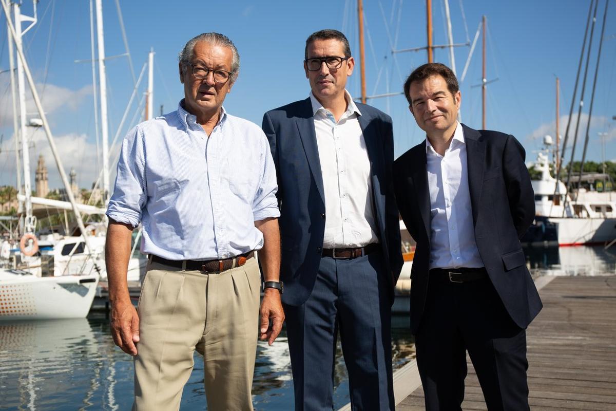 26/09/2019 El el presidente del SalÃ³n NaÃºtico, Luis Conde; el director, Jordi Freixas  y el secretario general de ANEN, Carlos Sanlorenzo en la presentaciÃ³n del SalÃ³n NaÃºtico en Port Vell, en Barcelona, a 26 de septiembre de 2019.