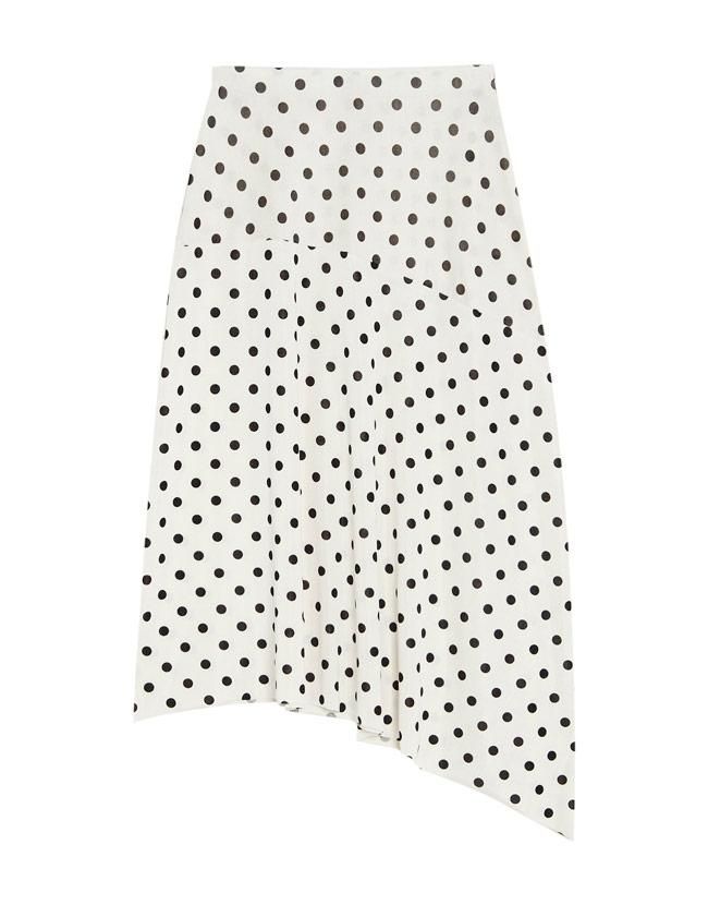 Falda de lunares asimétrica de Pull&Bear
