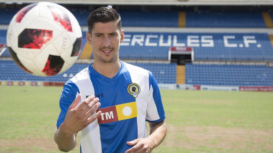 Yeray González, durante su presentación.