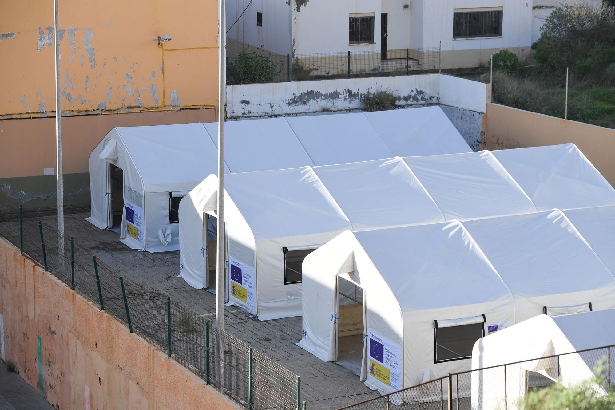 Campamentos de acogida de migrantes en Las Palmas de Gran Canaria