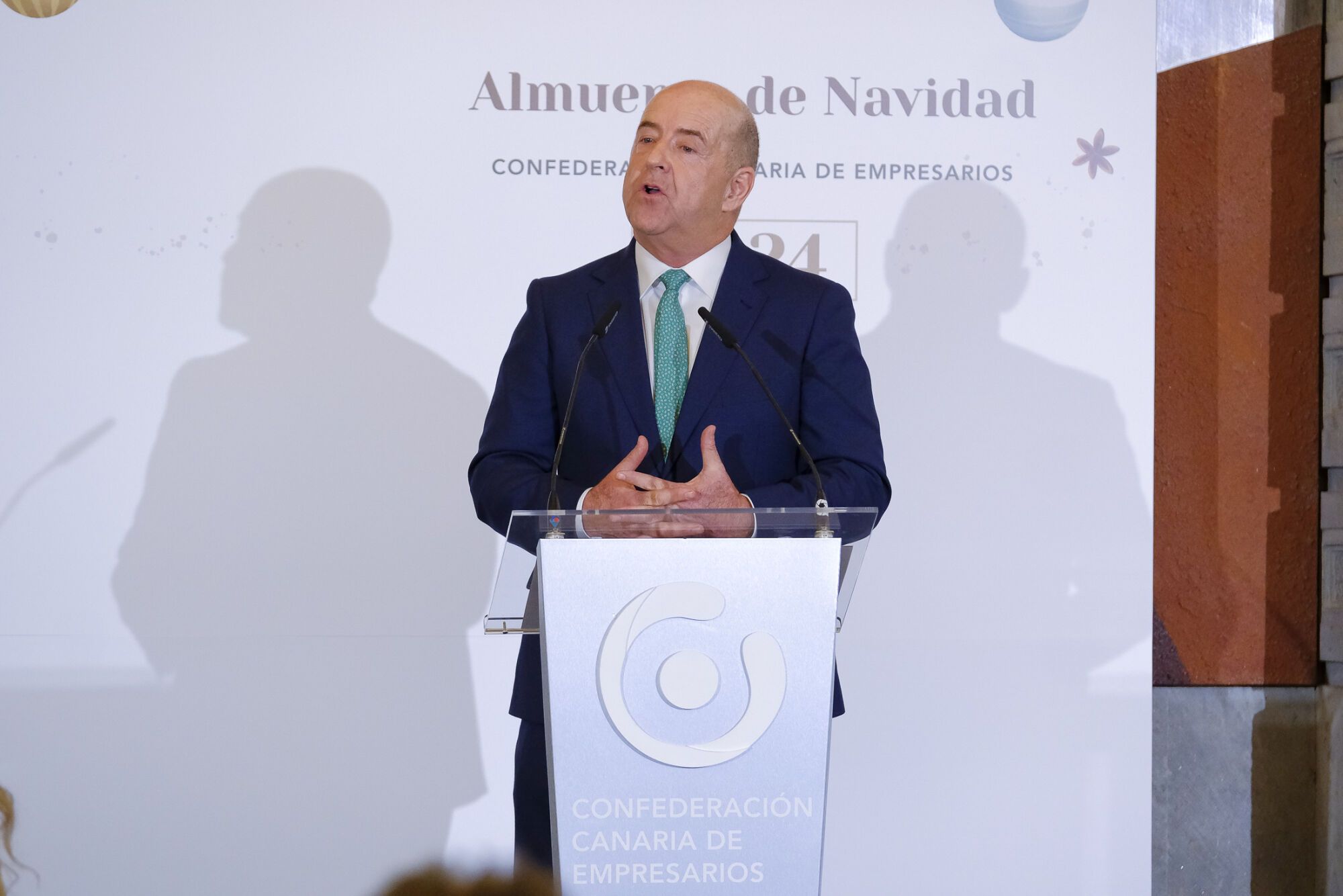 Comida navideña de la Confederación Canaria de Empresarios (CCE) en Las Palmas de Gran Canaria