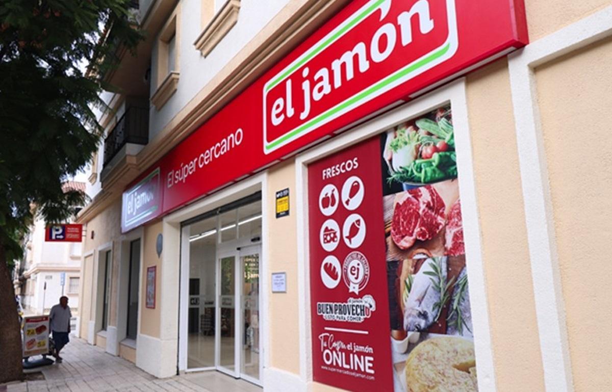 Exterior de uno de los supermercados del grupo onubense El Jamón, en una imagen colgada en su web corporativa.