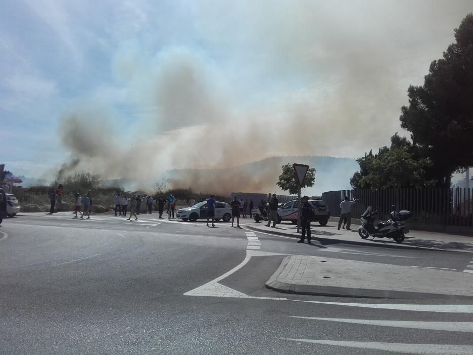 Alarma en Magaluf por un incendio en un descampado