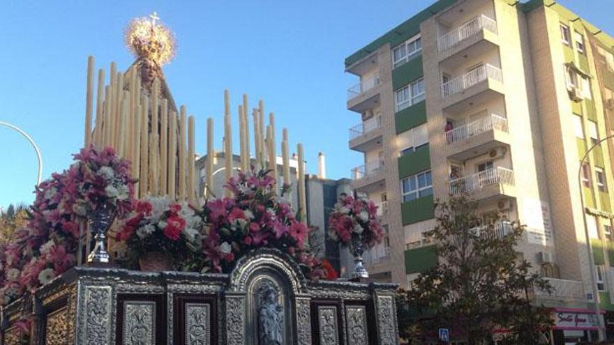 Un momento de la procesión de Lágrimas del Carmen.