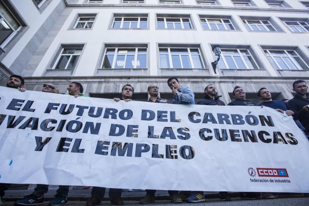 Concentración de sindicatos mineros en Oviedo