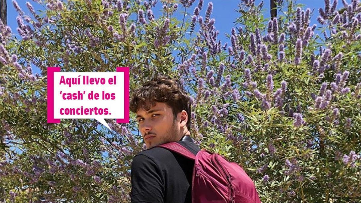 Damion, '0T 2018', con bocadillo: "Aquí llevo el 'cash' de los conciertos.