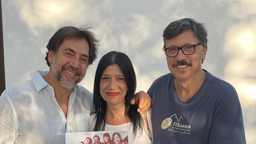 Javier, Mónica y Carlos Bardem.