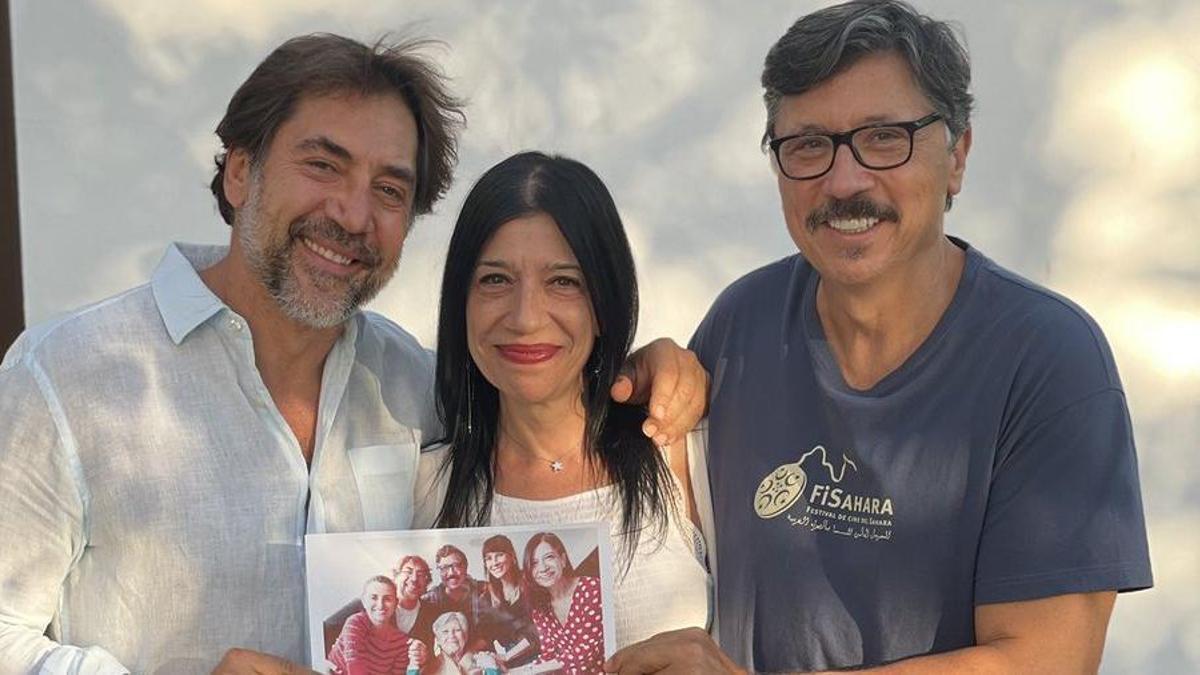 Javier, Mónica y Carlos Bardem.